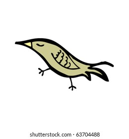 bird stepping cartoon