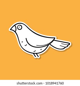 bird sticker line