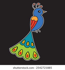 Bird Stickers from cartoon birds were made on November 9, 2024 in Cirebon, West Java, Indonesia.