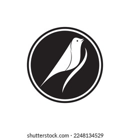 Vogel-Stein-Symbol Vektorgrafik-Design