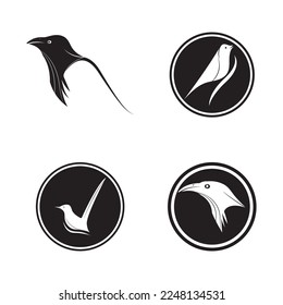 diseño de ilustraciones vectoriales de iconos de la gema de pájaro