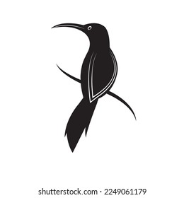 diseño de ilustraciones vectoriales de iconos de la gema de pájaro