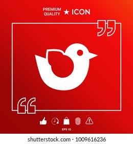 Bird symbol icon