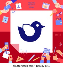 Bird symbol icon