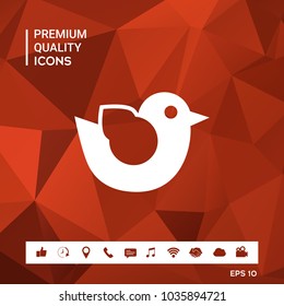 Bird symbol icon