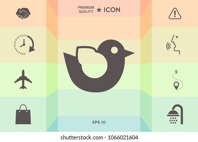 Bird symbol icon