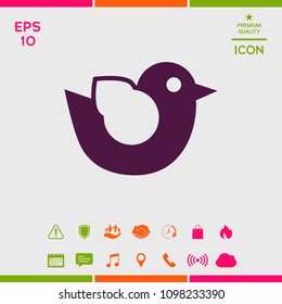Bird symbol icon