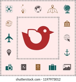 Bird symbol icon