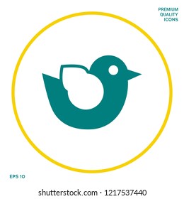 Bird symbol icon. Graphic elements for your design