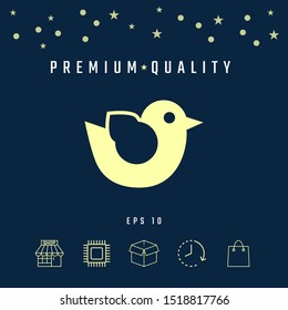 Bird symbol icon. Graphic elements for your design