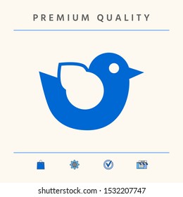Bird symbol icon. Graphic elements for your design