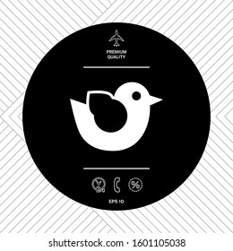 Bird symbol icon. Graphic elements for your design