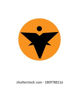 Bird symbol icon vector design illustration