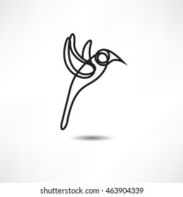 bird symbol and logo design element