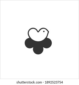 Bird Symbol Logo. Vector Illustration.
