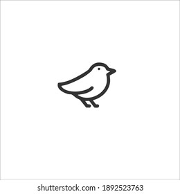 Vogel-Symbol-Logo. Vektorgrafik.
