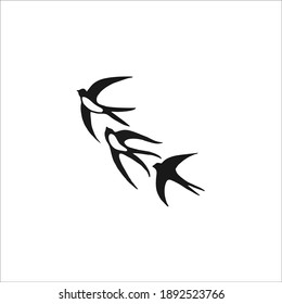 Bird Symbol Logo. Vector Illustration.