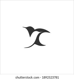 Bird Symbol Logo. Vector Illustration.