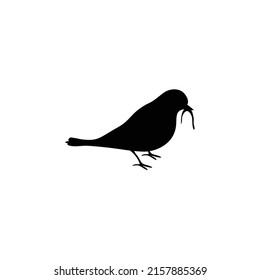 Bird symbol silhouette . Bird vector