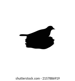 Símbolo de pájaro silueta. Vector de aves