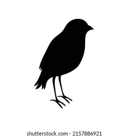 Bird symbol silhouette . Bird vector