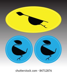 bird symbol vector illustration