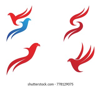 bird symbols logo icons template