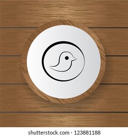 Bird symbol,vector