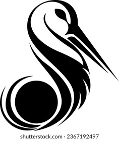 Vogeltätowierung, Tätowierungsgrafik, Vektorgrafik auf weißem Hintergrund.