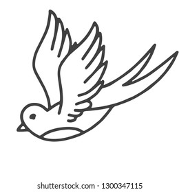 bird tattoo sketch examples
