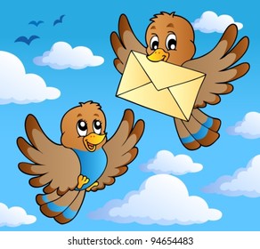 Bird theme image 2 - vector illustration.