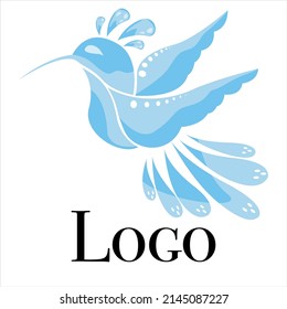 bird themed logo, logo with basic illustration of a bird in flight
