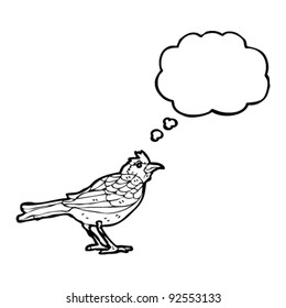 bird with thought bubble illustration