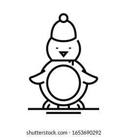 Bird toy line icon, concept sign, outline vector illustration, linear symbol.