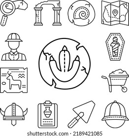 bird, trace, antiques icon in a collection with other items