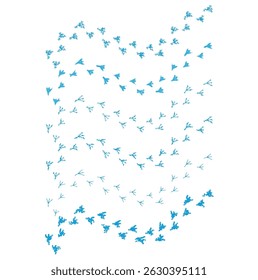 	
bird tracks,chicken tracks icon,vector illustration	
