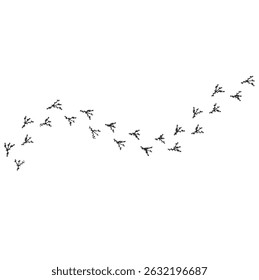 bird tracks,chicken tracks icon,vector illustration	