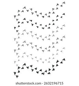 	
bird tracks,chicken tracks icon,vector illustration	
