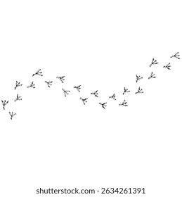 bird tracks,chicken tracks icon,vector illustration	