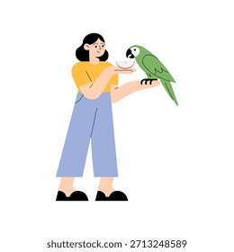 Vector de golosina de pájaro Ilustración plana EPS 10 Archivo
