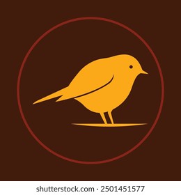 Bird trendy icon abstract beautiful vector illustration colorful good artwork design.eps
