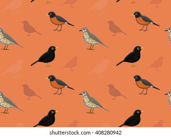 Bird True Thrush Wallpaper
