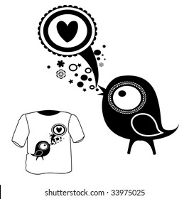 Bird t-shirt design