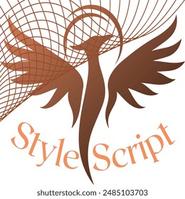 Bird T-Shirt Logo Design Style Script