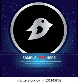 Bird tweet Sign,vector