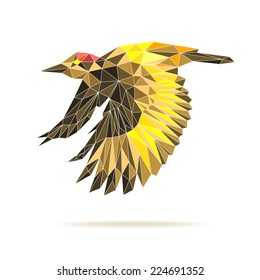 bird vector abstract geometric colorful eps 10