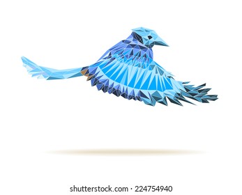 bird vector abstract geometric colorful eps 10