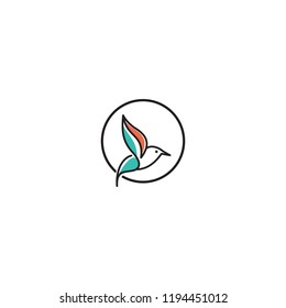 bird vector abstract logo download template