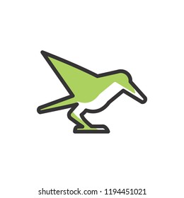 bird vector abstract logo download template