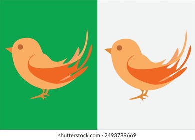 The Bird Vector Art Illustration